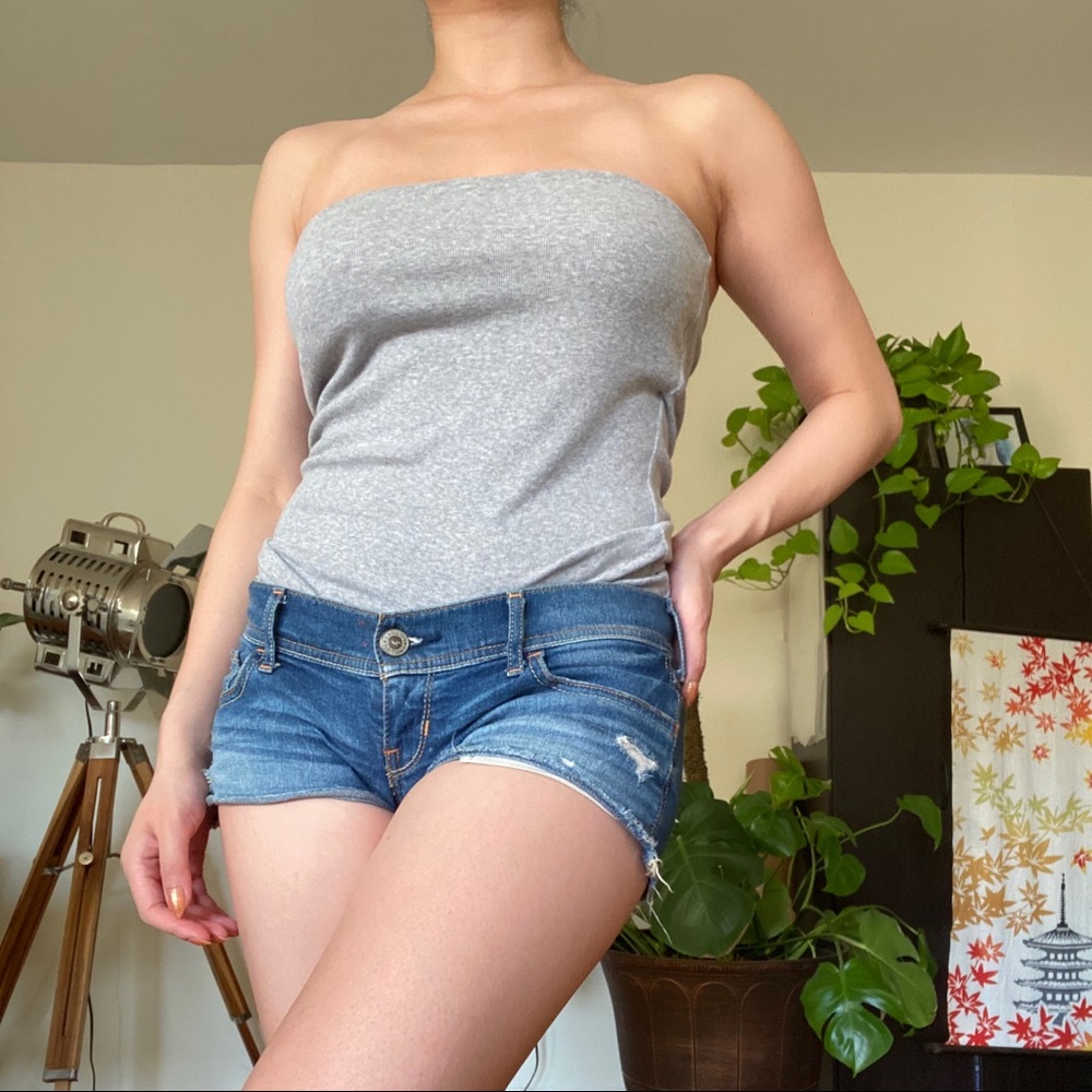 Brunello Cucinelli Soft Gray Tube Top